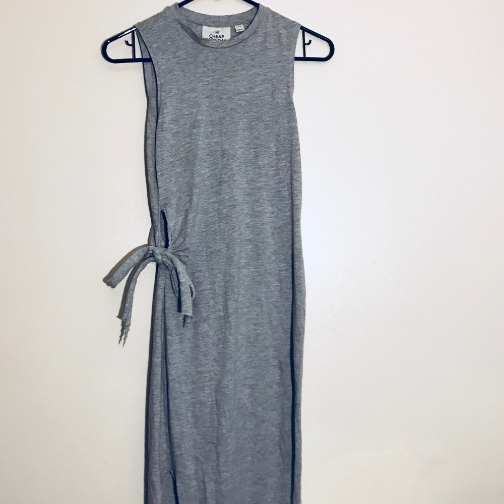 Cheap Monday Grey Body Con Dress with Slit